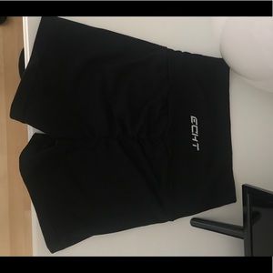 Echt black scrunch butt shorts